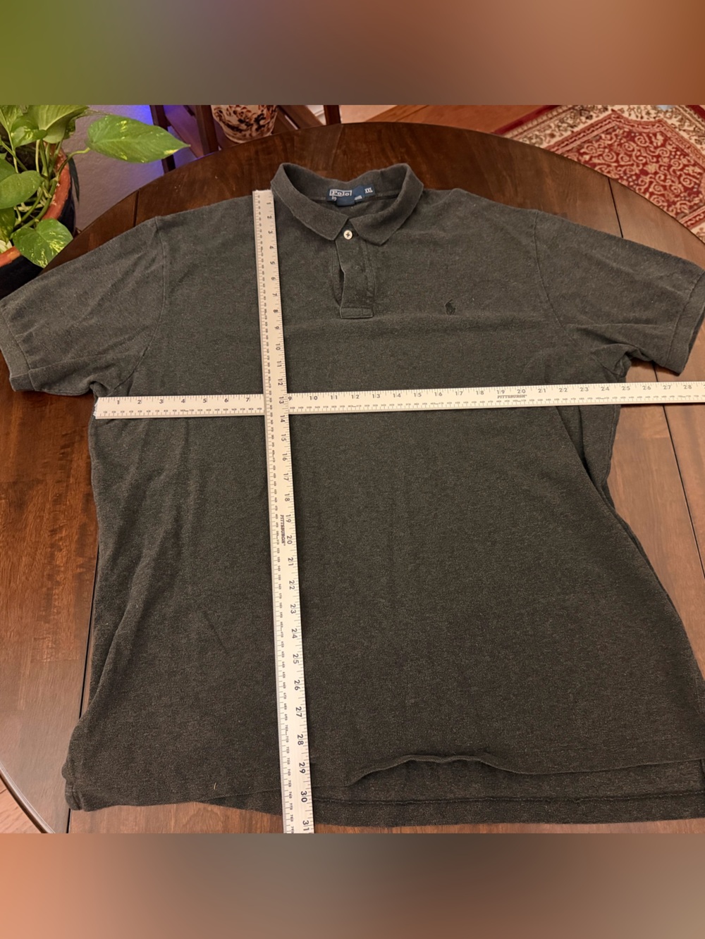 Ralph Lauren Charcoal Short-Sleeve Polo